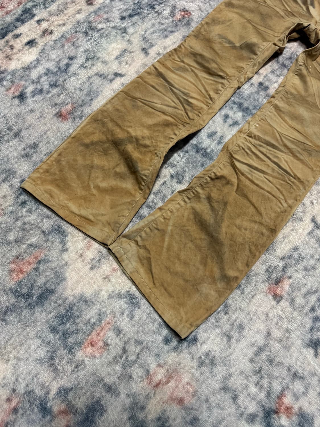 Fuga 00s beige whisker boot cut pants 상품이미지6