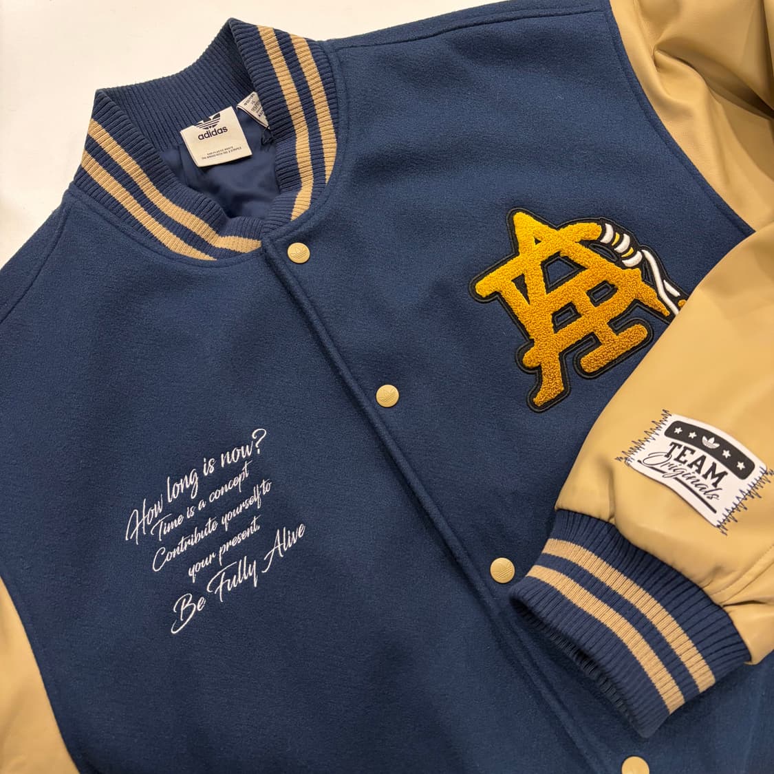 [XL] 아디다스 네이비/베이지 MC 스타디움 자켓 B951 상품이미지5