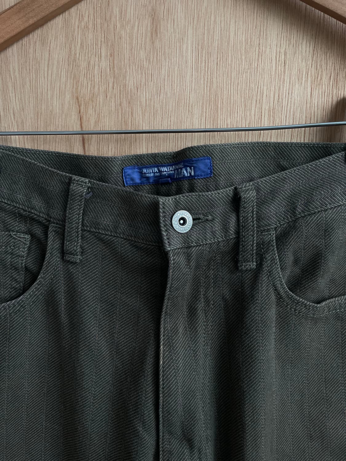 준야와타나베 스트라이프 플레어 팬츠 상품이미지4