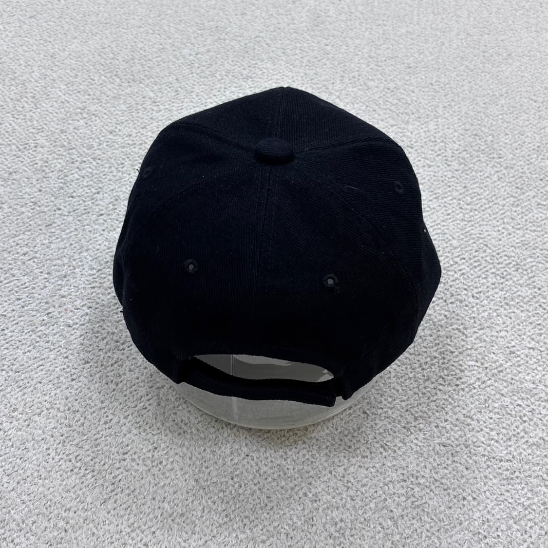 F 빈티지 무지 블랙 볼캡 0604E2 상품이미지3