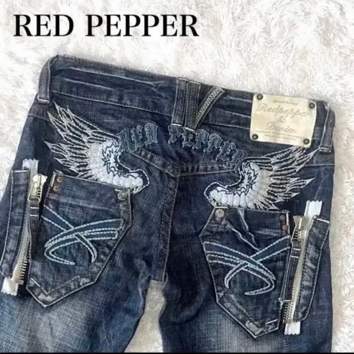 레드 페퍼 일본 빈티지 로우라이즈 부츠컷 팬츠 엔젤윙 상품이미지1
