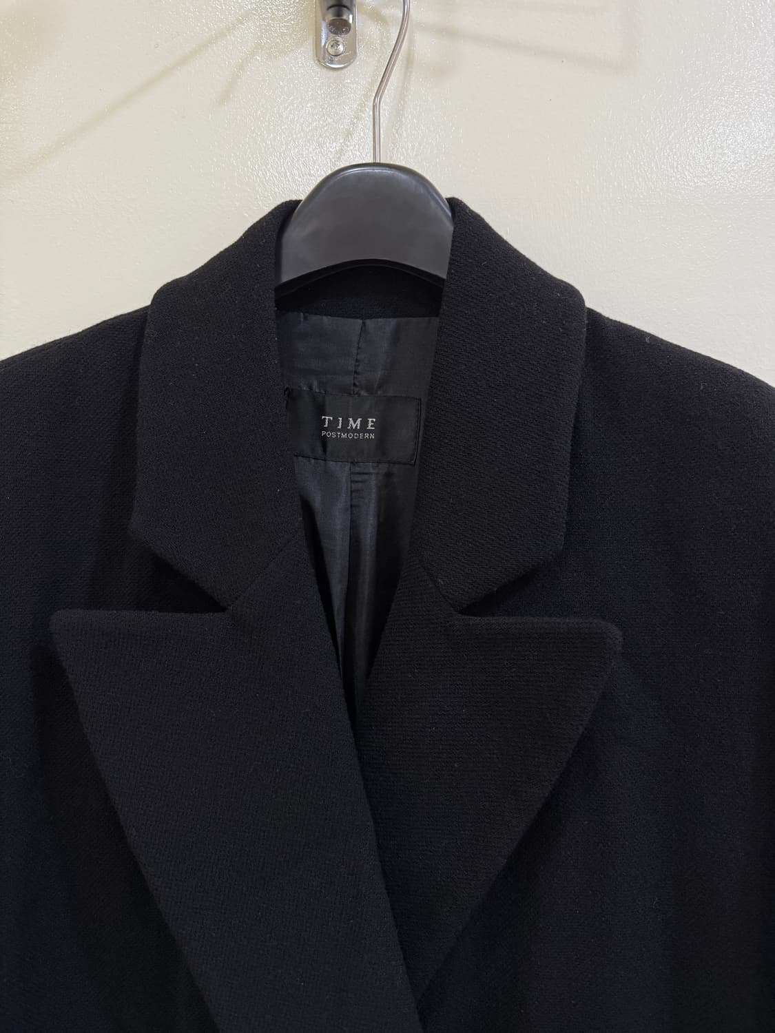 한섬 TIME 타임 블랙 더블 봄코트(정품) 상품이미지2