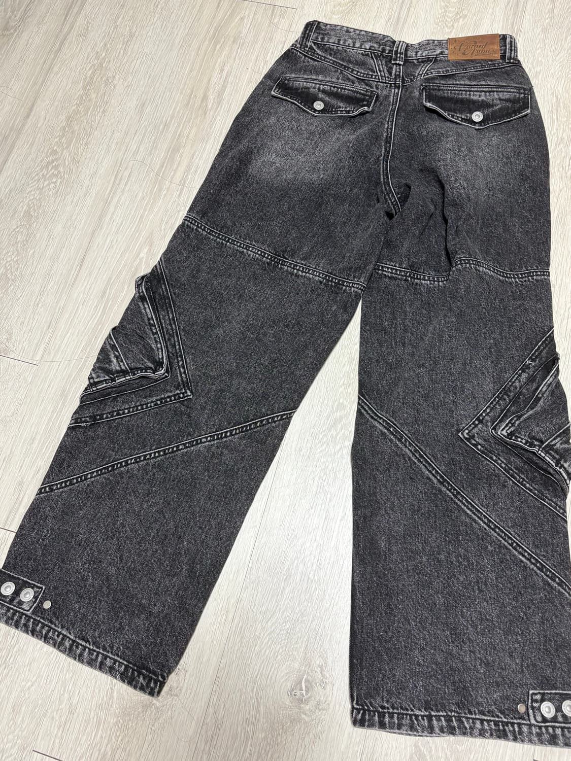 베이컨트 아카이브 카고 데님 블랙 XS 상품이미지2