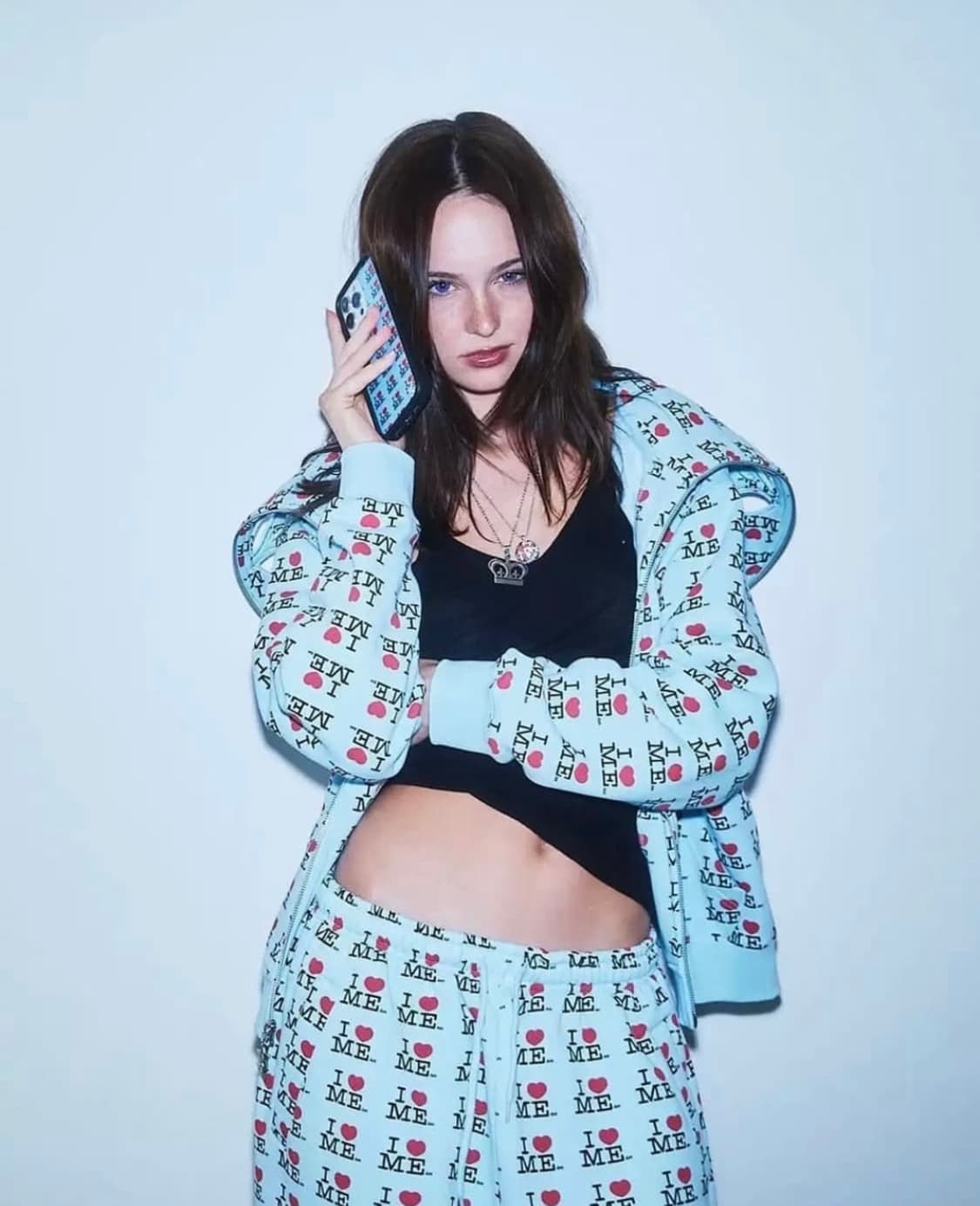 애슐리윌리엄스 블루 후드집업 상품이미지1