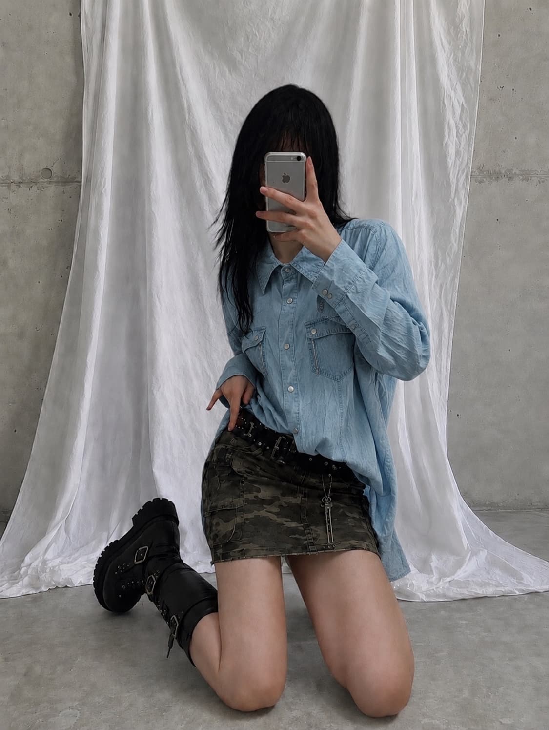 데님 포켓 셔츠 상품이미지1
