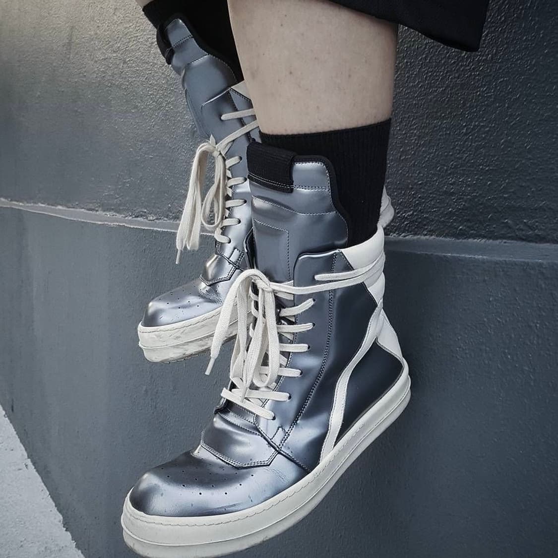 릭오웬스 15SS 지오바스켓 더티 실버 밀크 LZP 상품이미지1