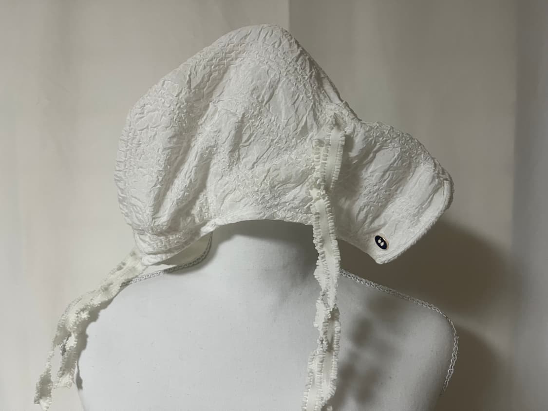 GORRO GORRA pure white bonnet  상품이미지1