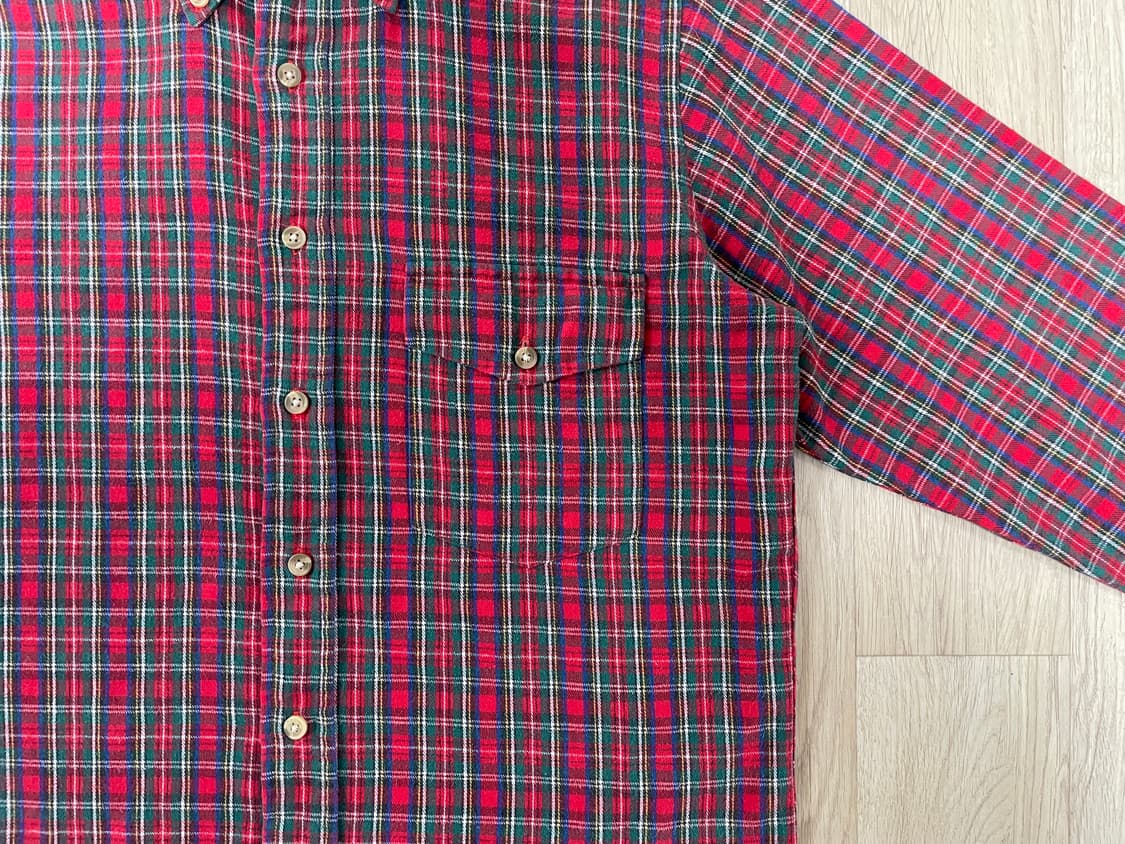 100) 80's 울리치 체크 플란넬셔츠(RRL&LVC&폴로) 상품이미지5