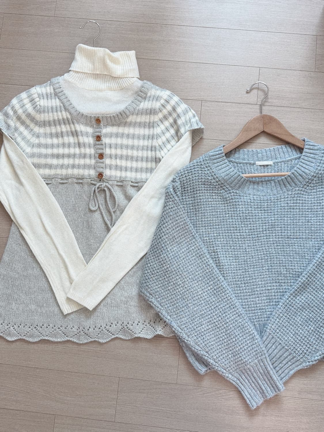 하늘색 니트 (실섞인 예쁜) 상품이미지1