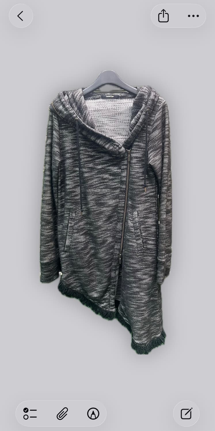 Tornado Mart 2000s Asymmetric Bono Hoodi 상품이미지1