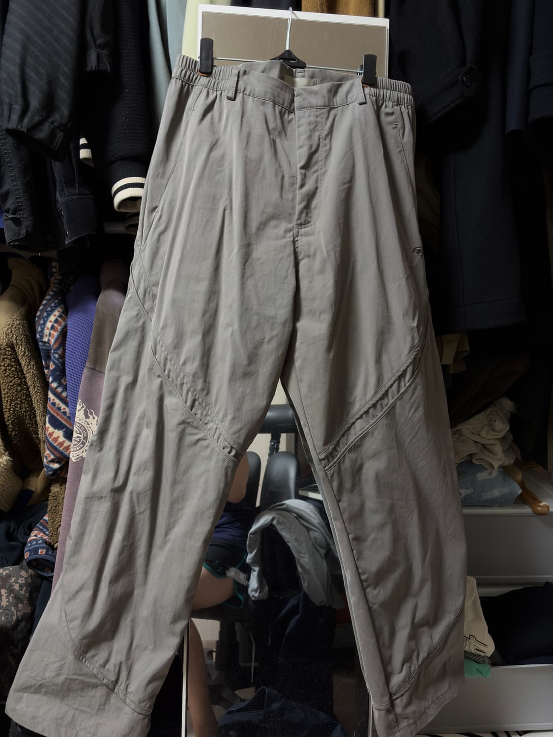 산산기어 테이프드 팬츠 머드 카키 2사이즈 상품이미지1