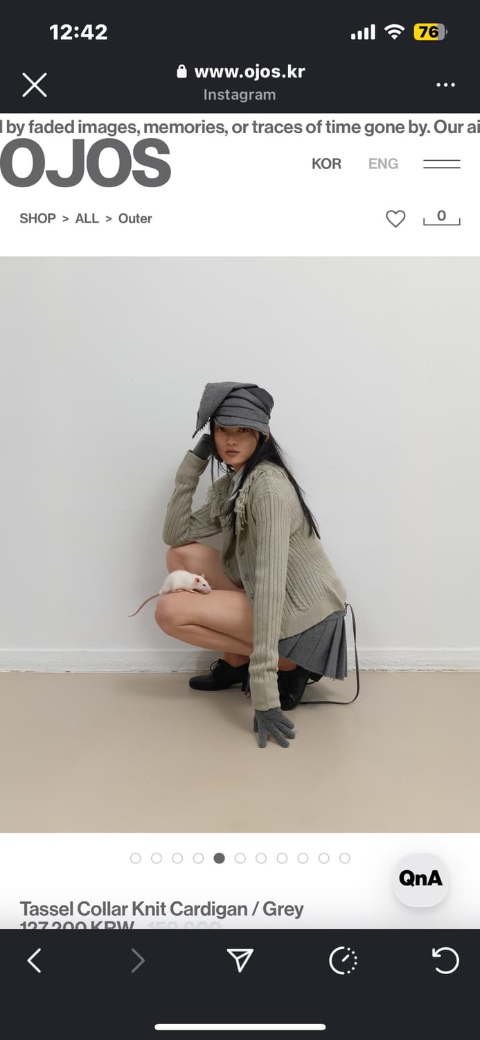 ojos 프릴 니트 상품이미지2