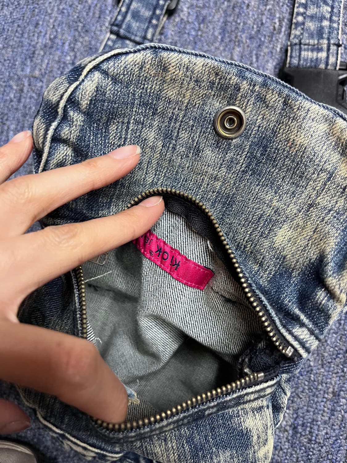 Kiok jeans 오리엔탈 자수 부츠컷 (청가방 세트) 상품이미지6