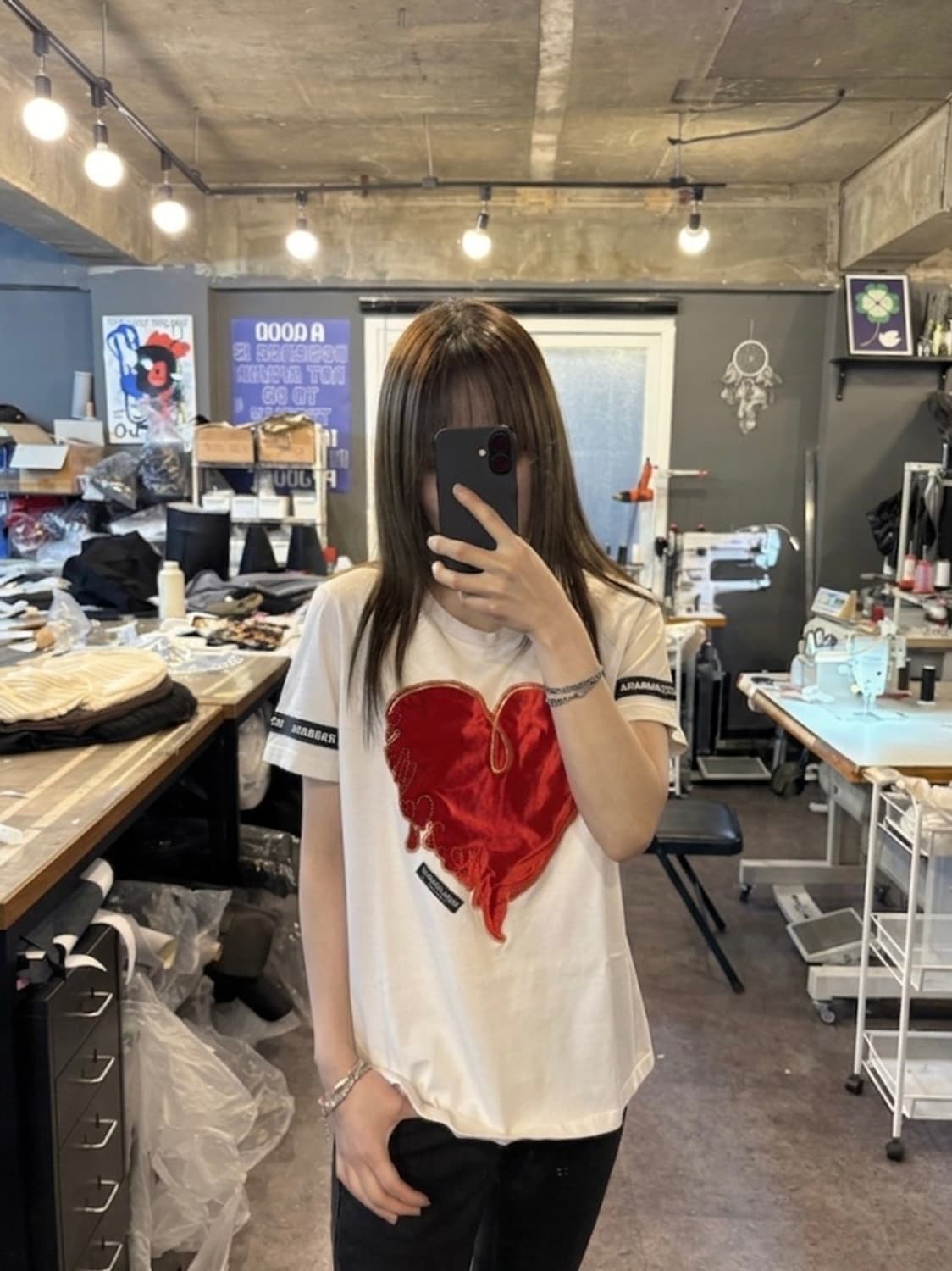 Dolce & Gabbana Velvet Heart T-Shirt 상품이미지1