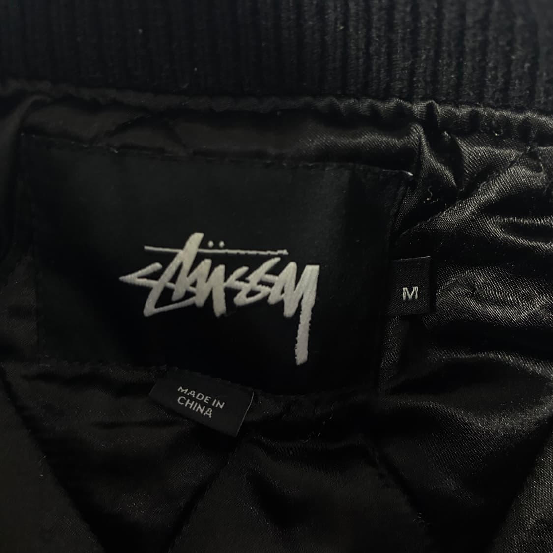Stussy 스투시 SS 투톤 자수 울 바시티 자켓 상품이미지6