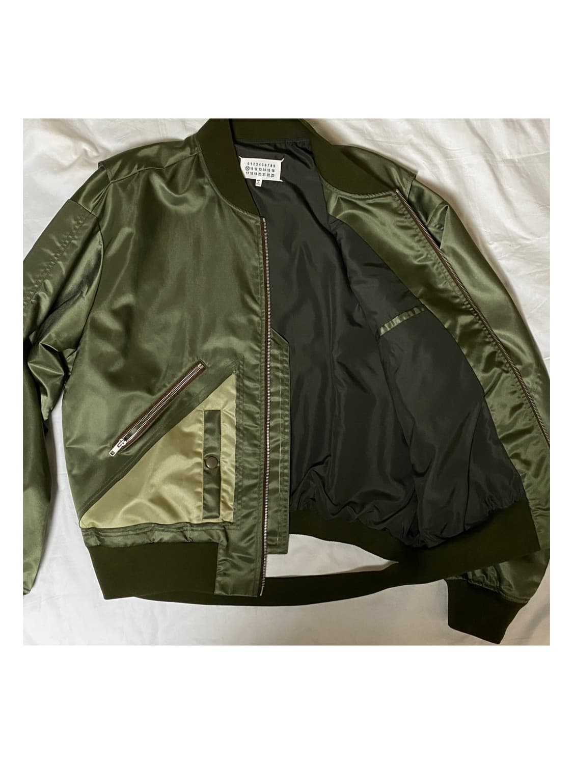 마르지엘라 스플릿 햄 컷아웃 봄버 자켓 아카이브 아티저널 ma1 상품이미지3