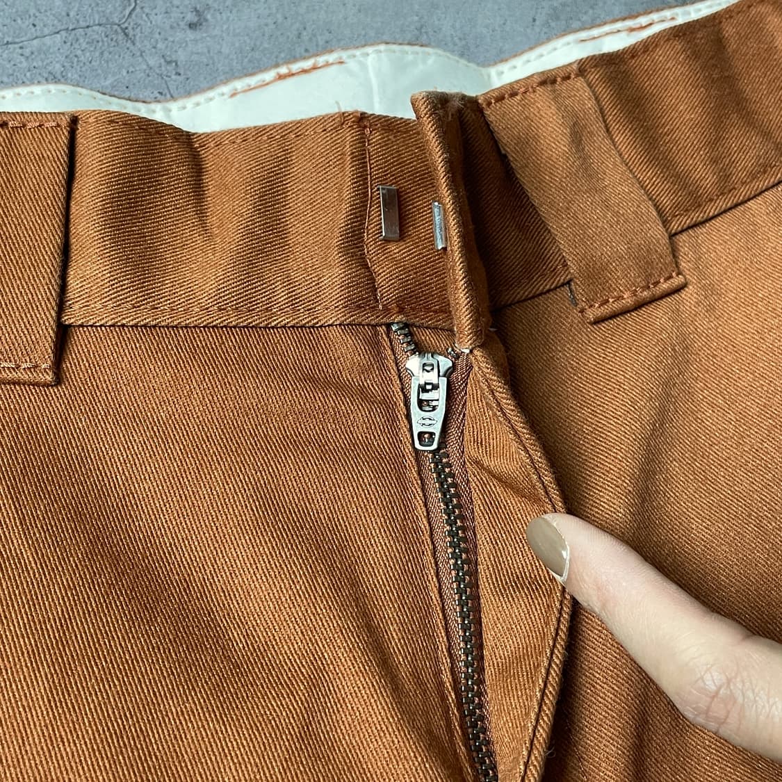 DICKIES 디키즈 빈티지 딥 오렌지 레귤러핏 워크 팬츠 A00866 상품이미지3