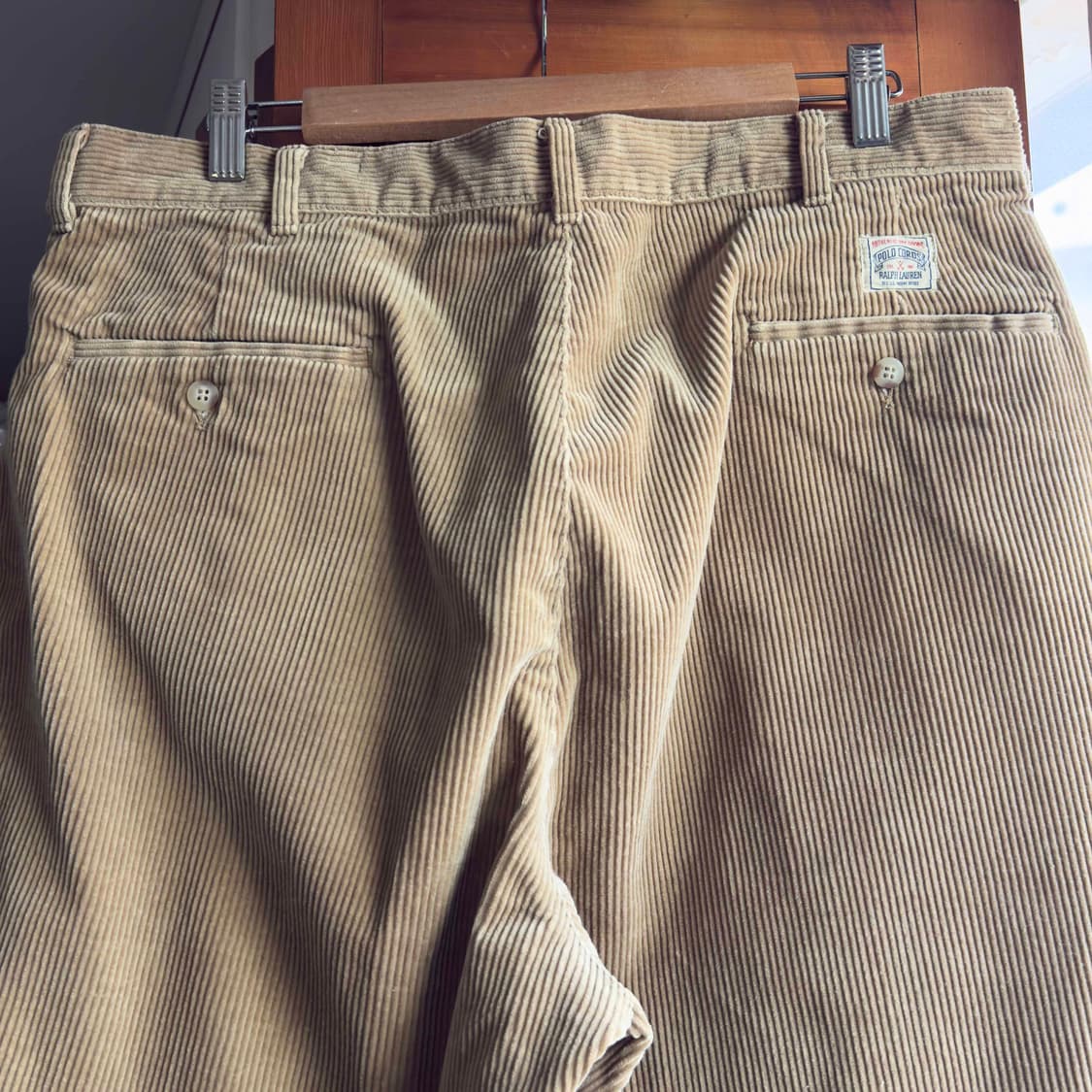 90s 폴로 랄프로렌 투턱 코듀로이 팬츠 W36 L32 상품이미지9