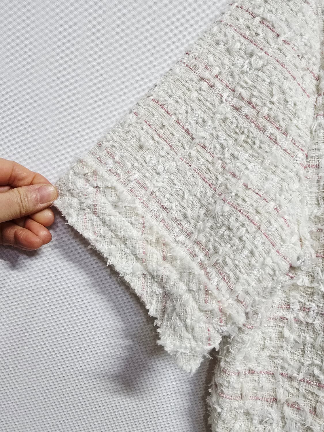 jj지고트 트위드 반팔 자켓 상품이미지4