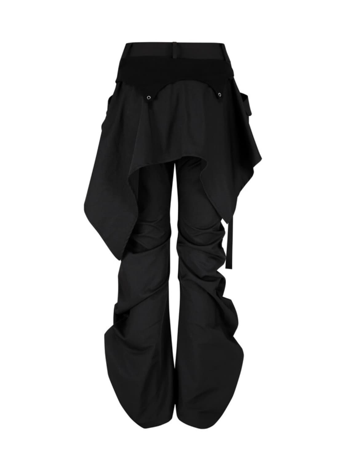 (택포) 카시코 레이어드 스트랩 팬츠 블랙 상품이미지2