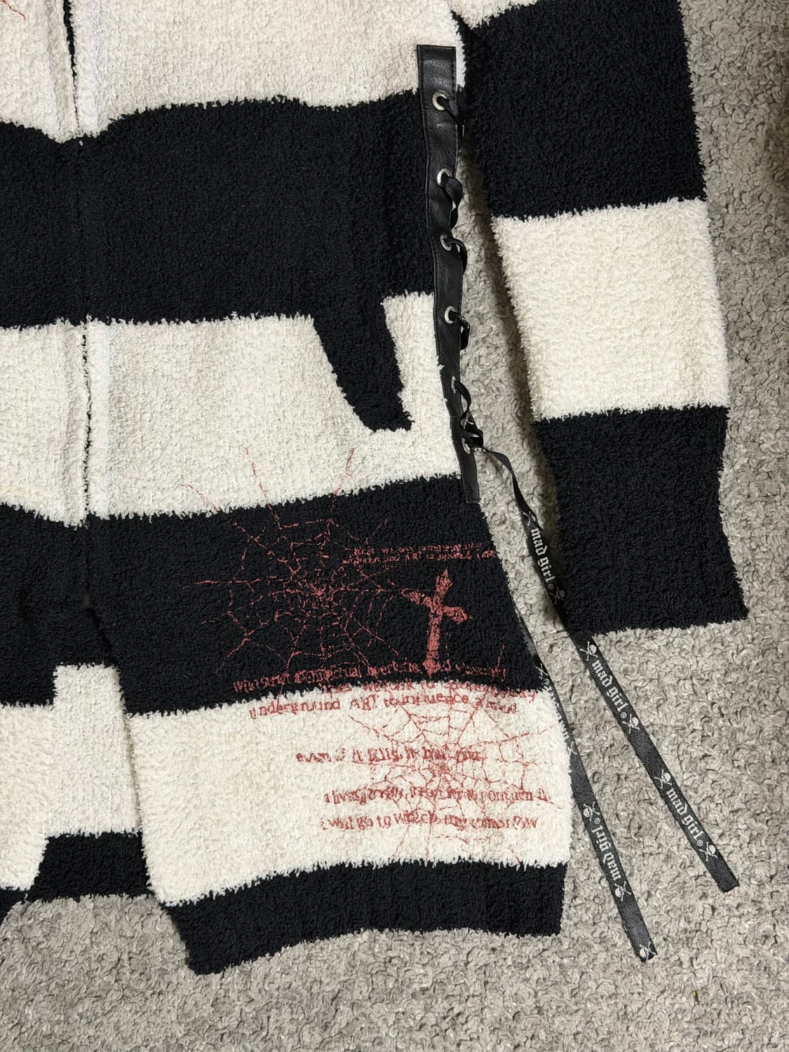 Mad Punks 매드펑크 패치 아일렛 집업 원피스 상품이미지4