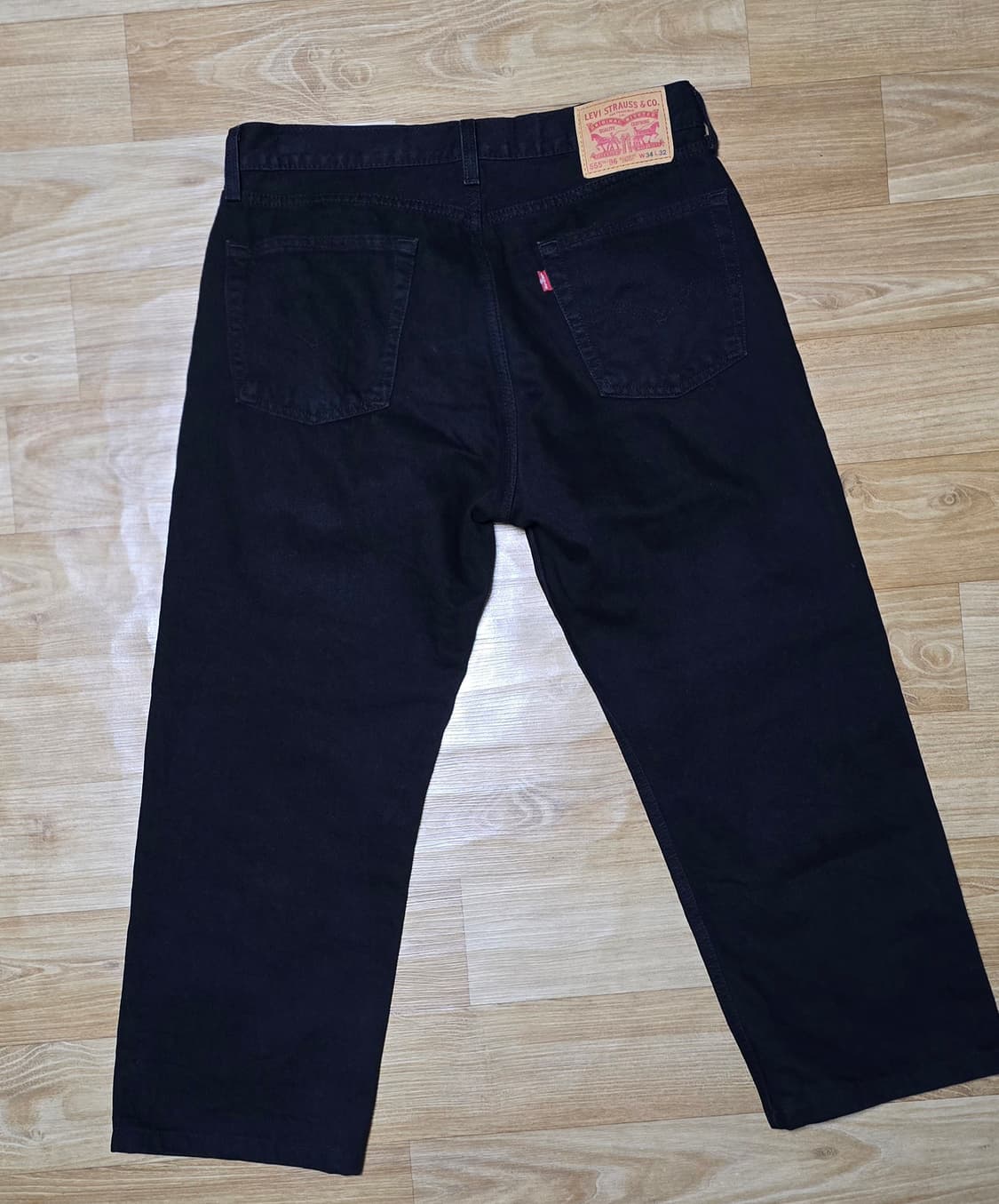 리바이스 555 블랙진 W34 L32 상품이미지2