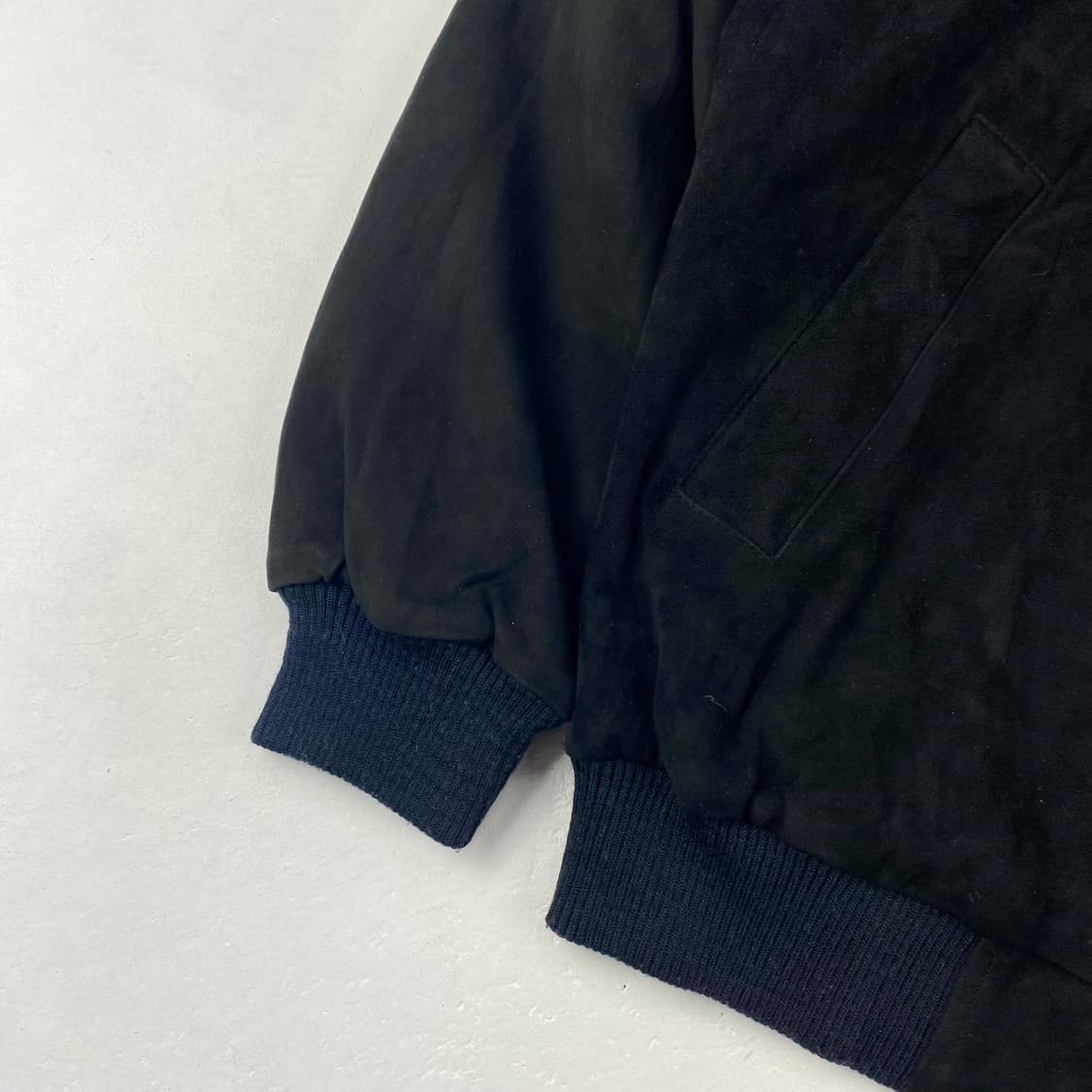 빈티지 미치코 양가죽 블랙 스웨이드 자켓 (105) 상품이미지3