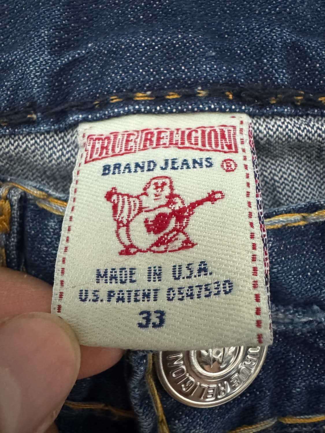 트루릴리전 플레어 데미지 부츠컷 데님팬츠 상품이미지4