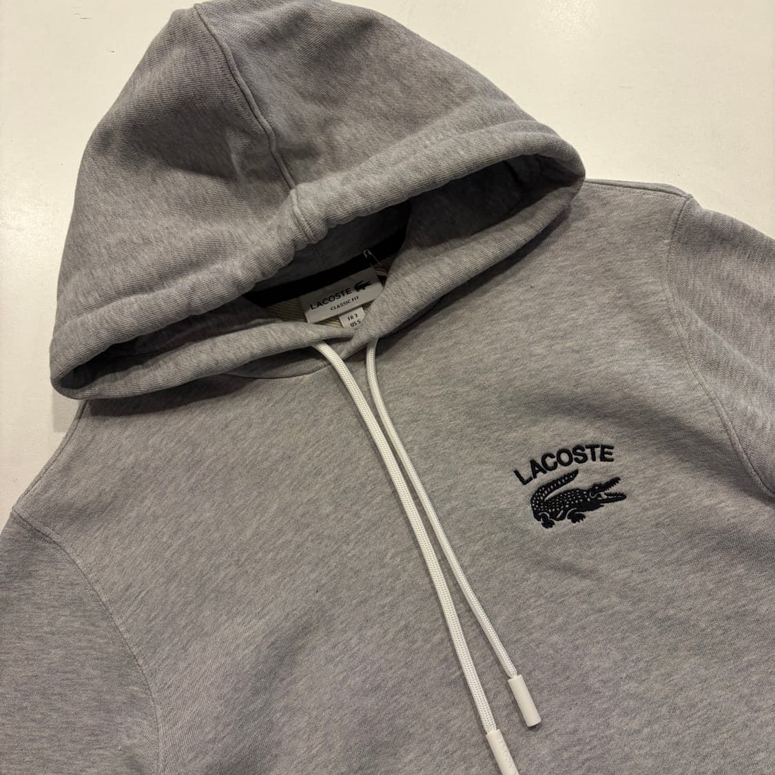 [S] 라코스테 클래식핏 그레이 스웻 후드티 C515 상품이미지3