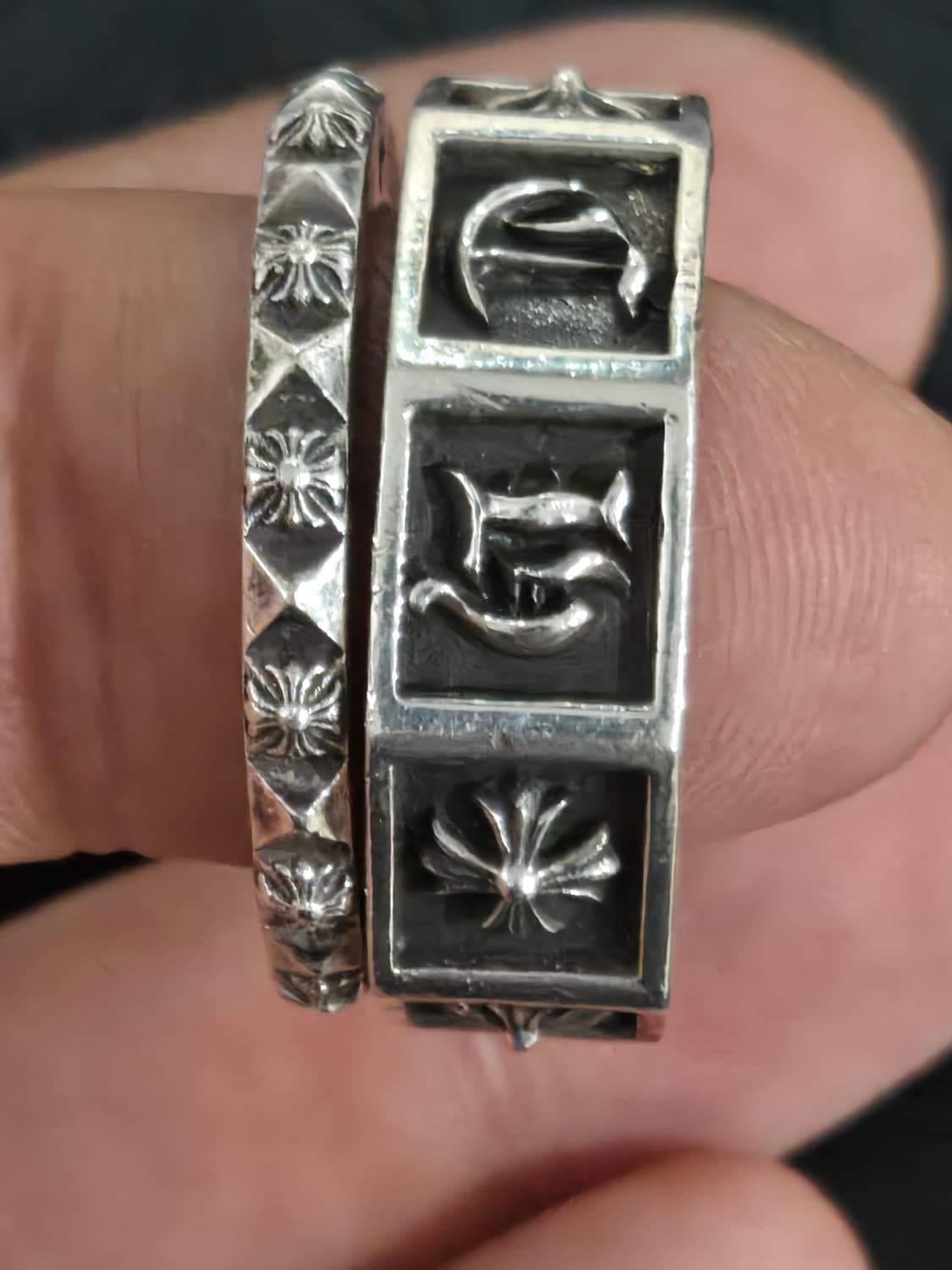 크롬하츠 크로스 스페이서링3mm 상품이미지3