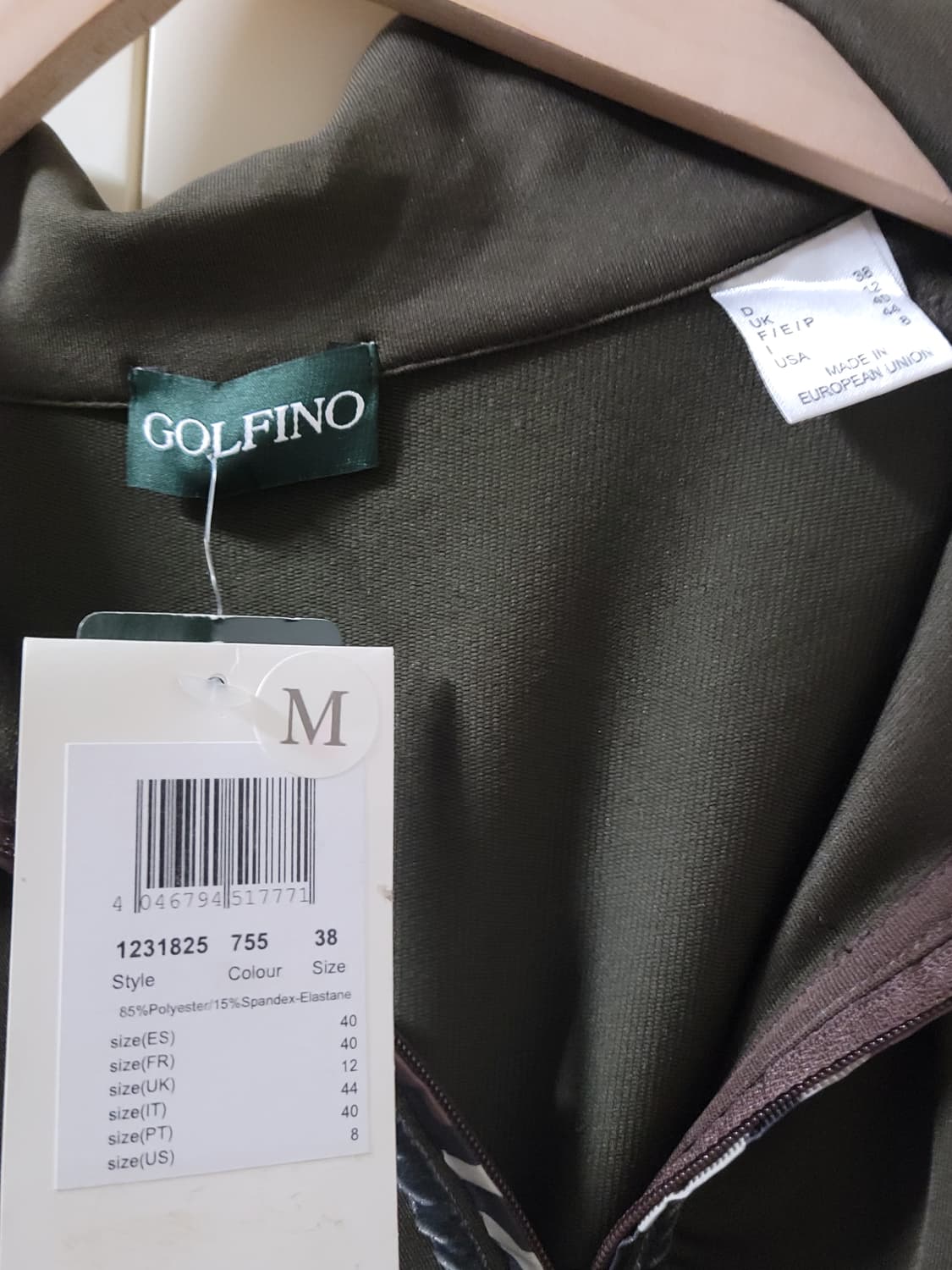 Golfino 골피노 여성 골프웨어 골프복 1/2 집업 티셔츠 M 사이즈 상품이미지8