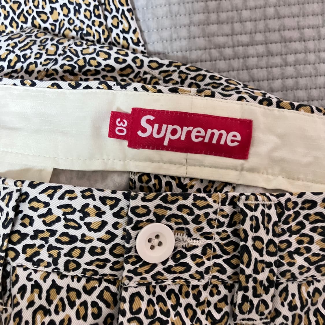 슈프림 서퍼 치노팬츠 레오파드 30사이즈 상품이미지2