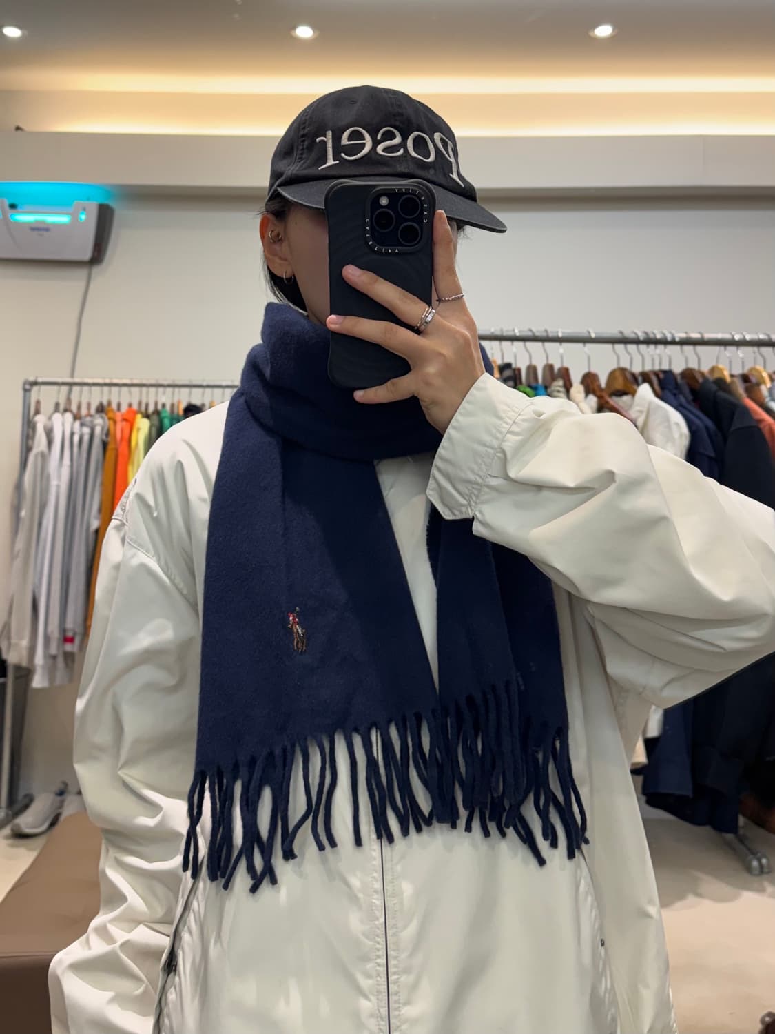 폴로 랄프로렌 캐시미어 프린지 머플러 상품이미지5