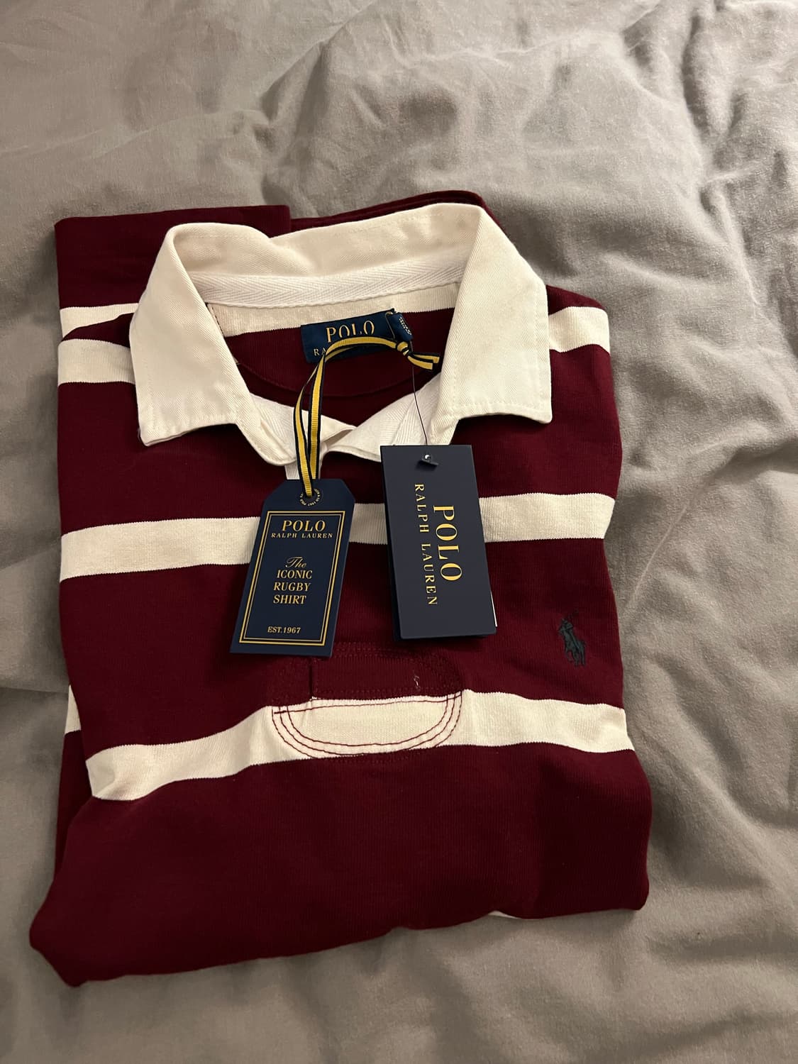 폴로 랄프로렌 럭비티 반팔티 S 상품이미지1