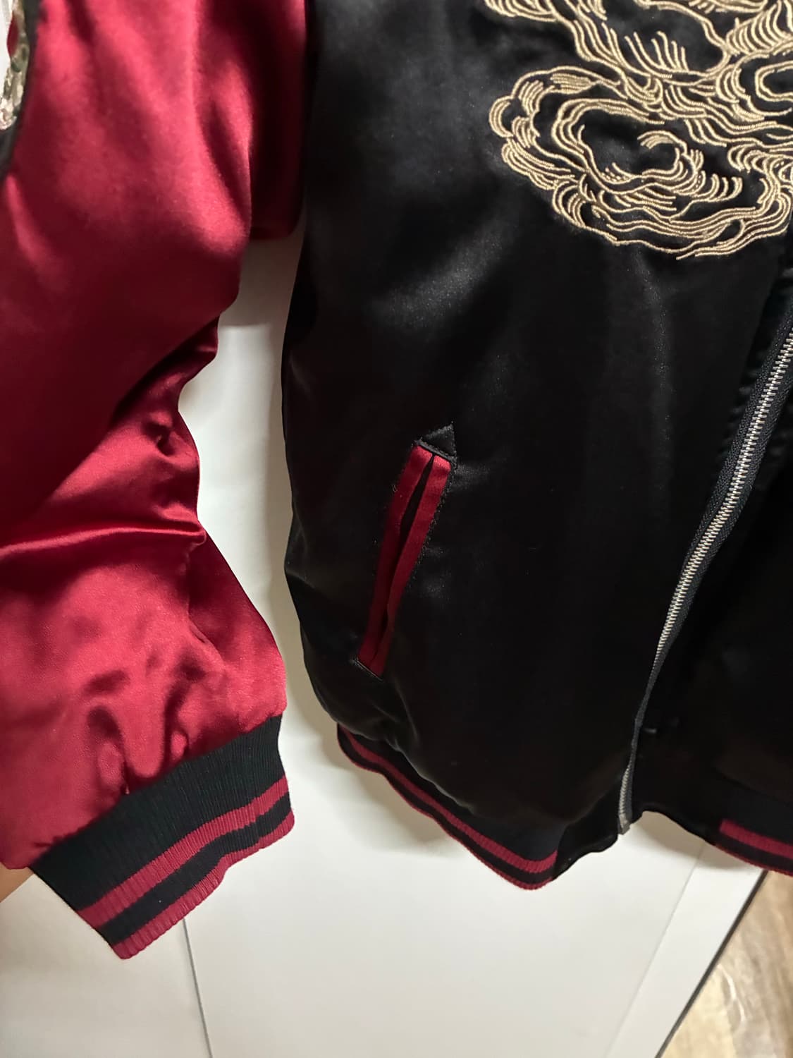 👕 일본판 오리지널 제페니즈 빈티지 리버서블 스카쟌 L/100 상품이미지2