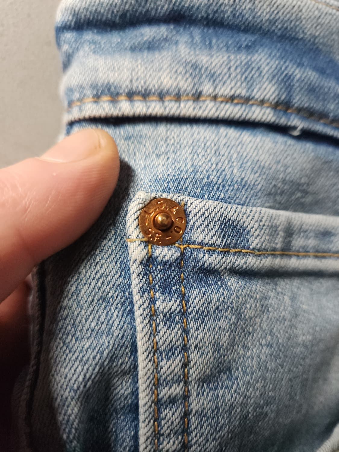 리바이스 505 레귤러핏 청바지 데님(기모웜진) 상품이미지6