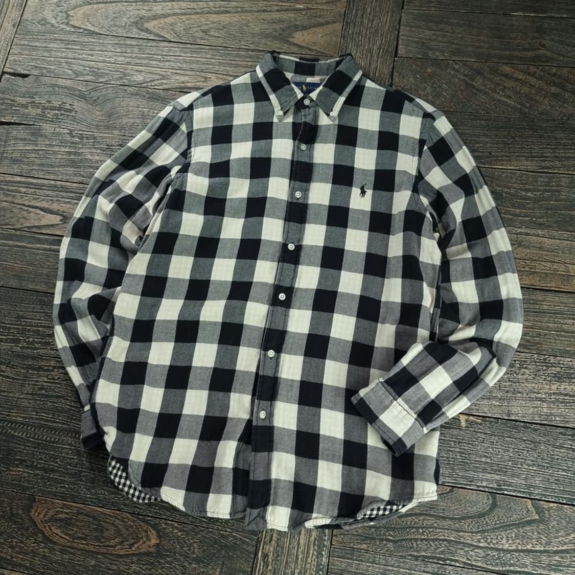 [폴로 랄프로렌] 포니 로고 자수 클래식핏 체크 셔츠 M18663 상품이미지1
