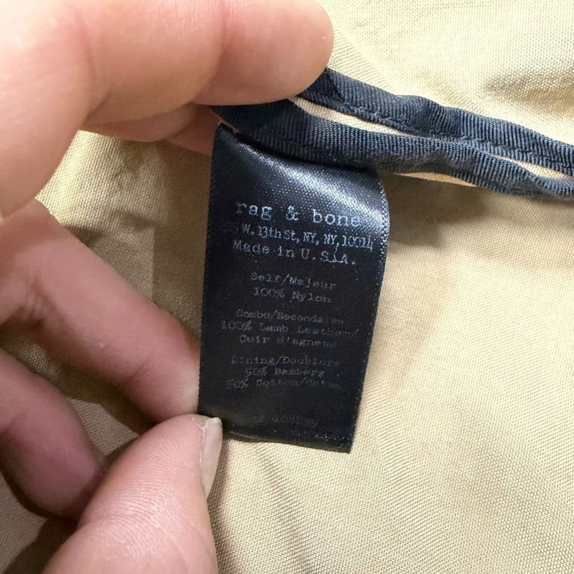 rag&bone 레더 슬리브 트렌치 코트 v1936 상품이미지8