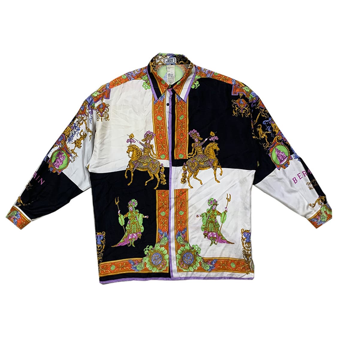 [50]베르사체 실크 패턴셔츠 상품이미지1