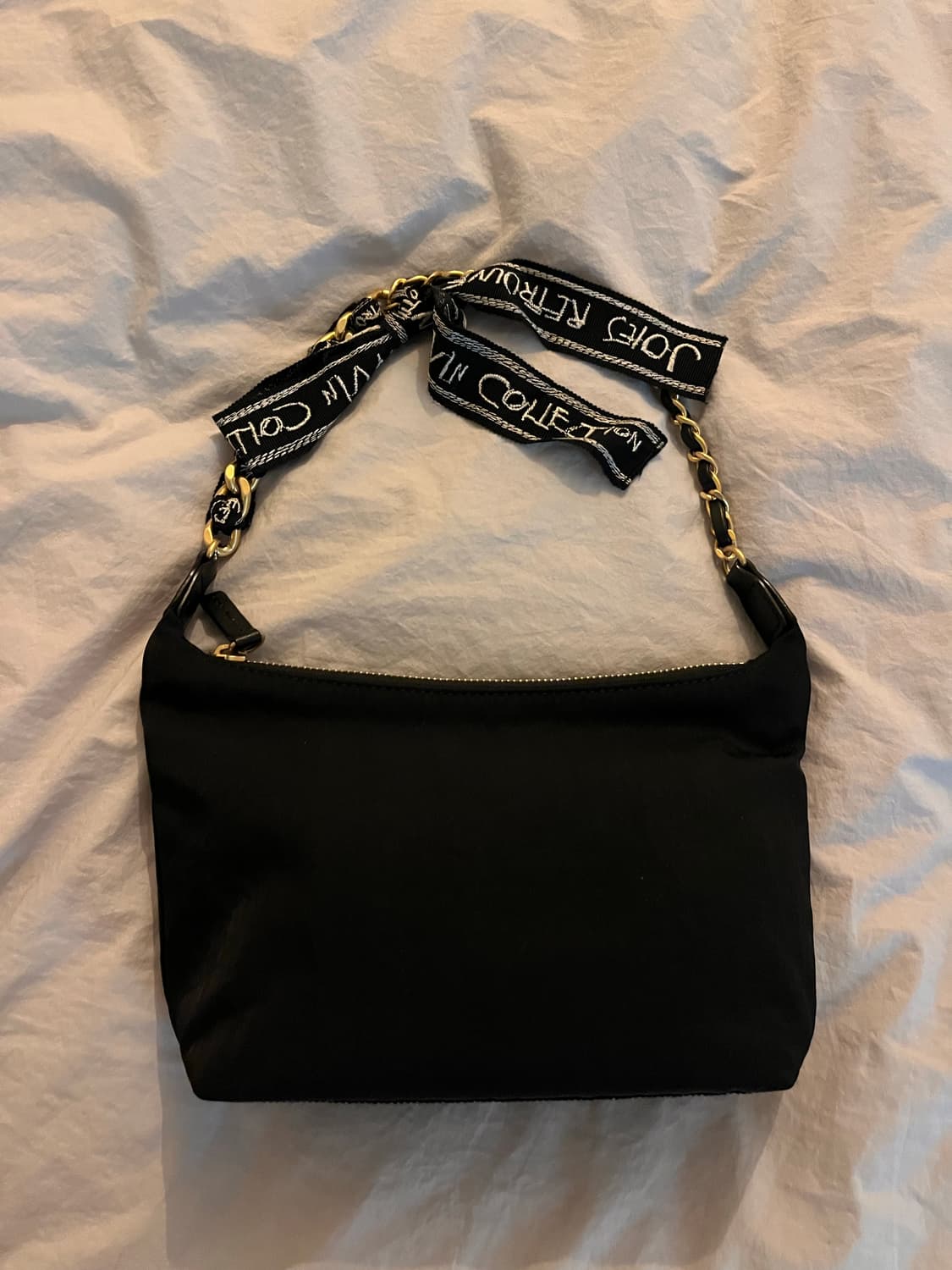 Lanvin 한섬 랑방 콜렉션 블랙 나일론 미니 숄더백 상품이미지1