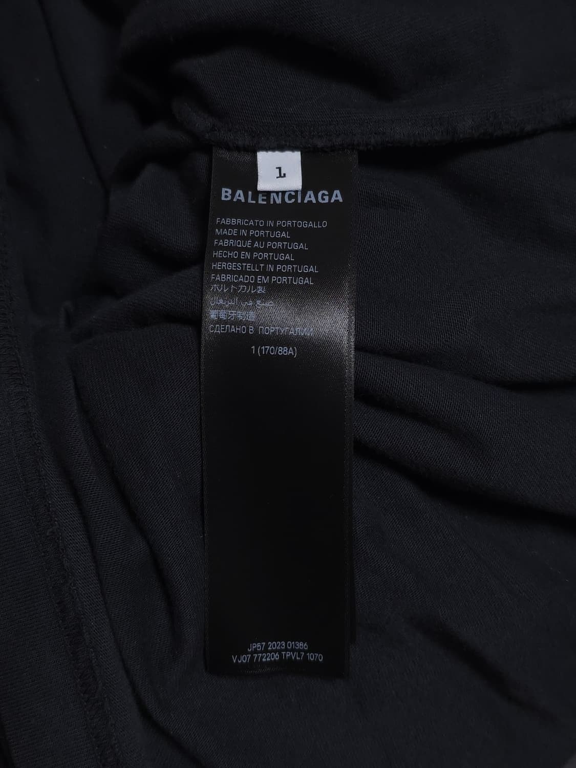 [1] 발렌시아가 유니티 레이어드 오버사이즈 후드집업 블랙 상품이미지7