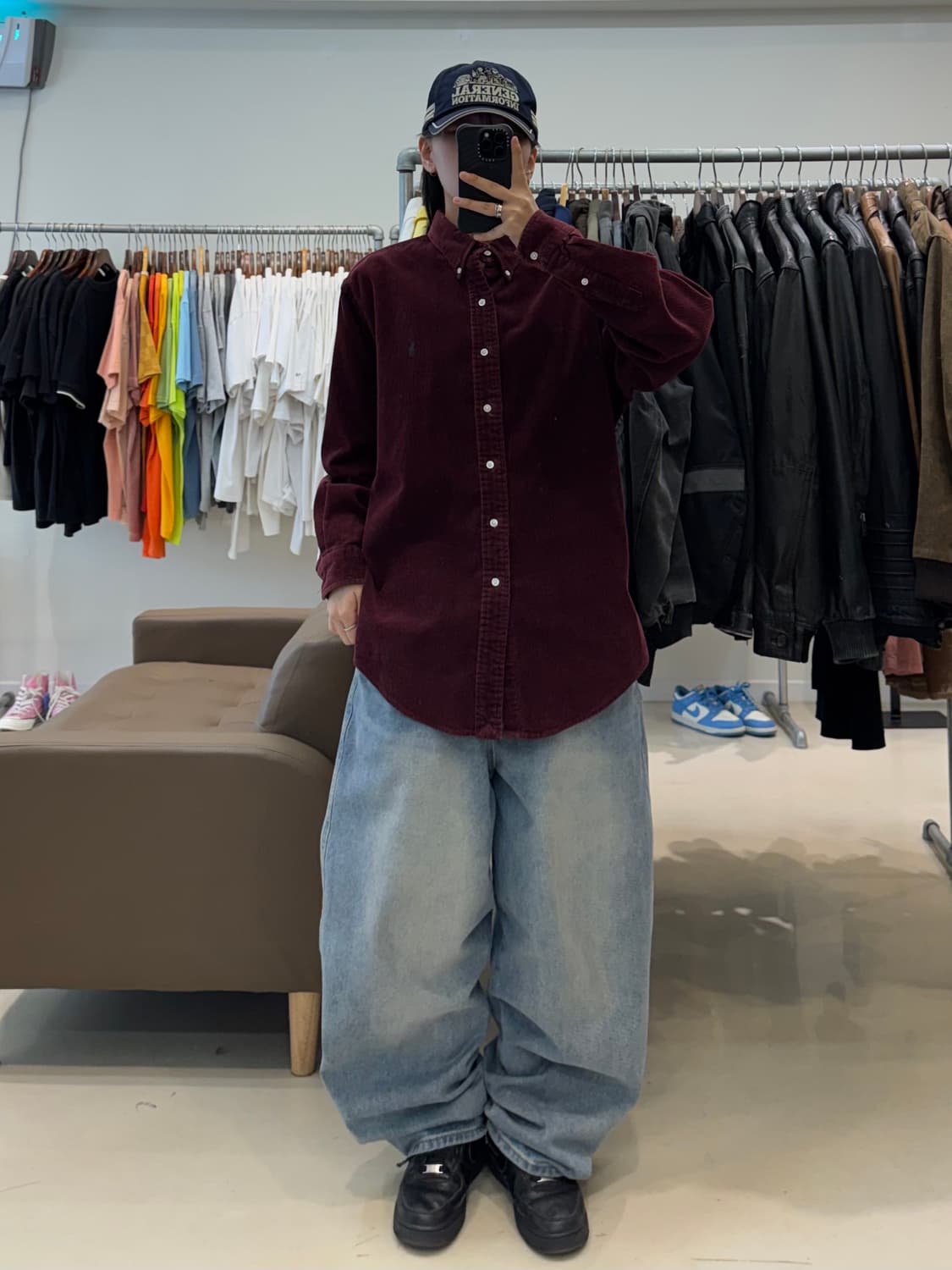 폴로 랄프로렌 코듀로이 셔츠 와인 상품이미지9