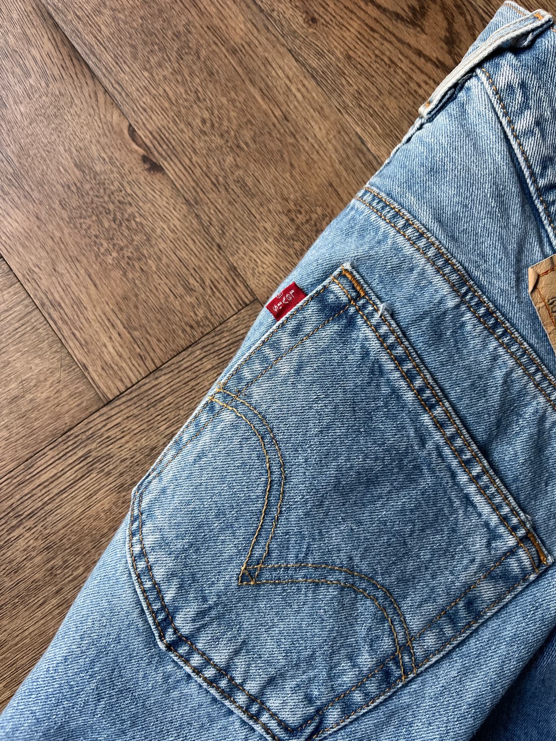 [33]00's 리바이스 USA 501 스트레이트핏 데님 팬츠 상품이미지6