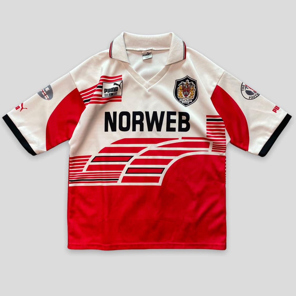 (M)94-95 퓨마 위건워리어스 럭비리그 저지 상품이미지1