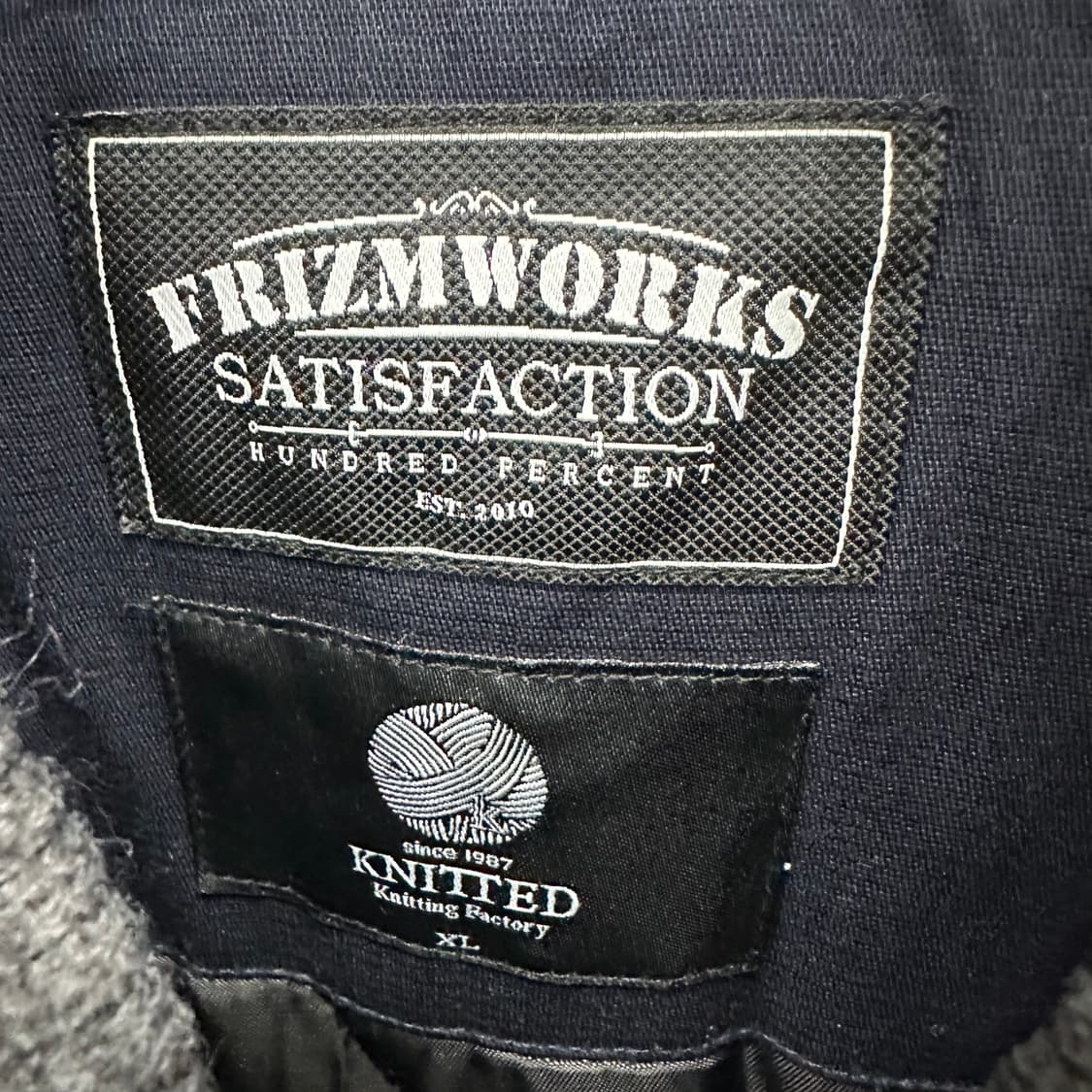 105 프리즘웍스 남자 하이브리드 니트 누빔 점퍼 상품이미지4