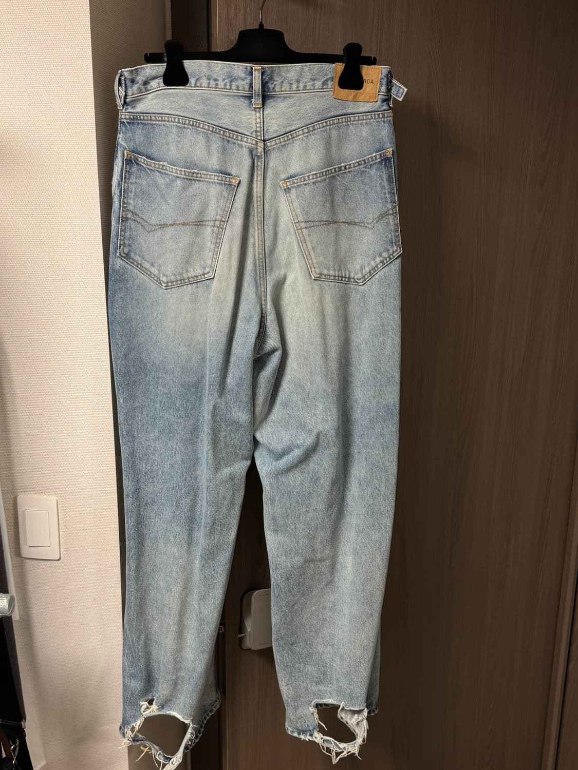 (S) 발렌시아가 디스트로이드 슈퍼 라지 배기 데님 상품이미지2