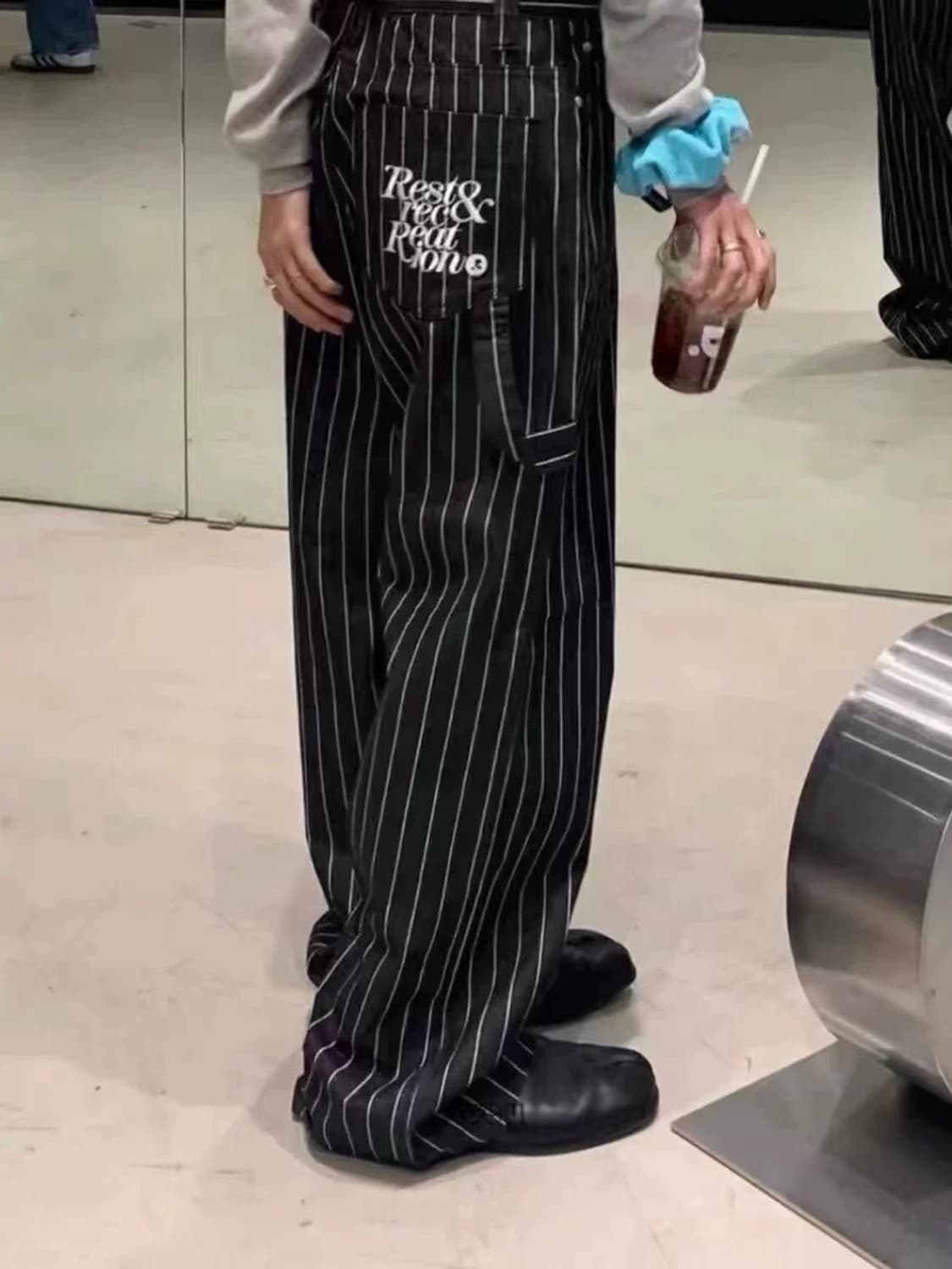 (L) 레스트앤레크레이션 스트라이프 팬츠 상품이미지1