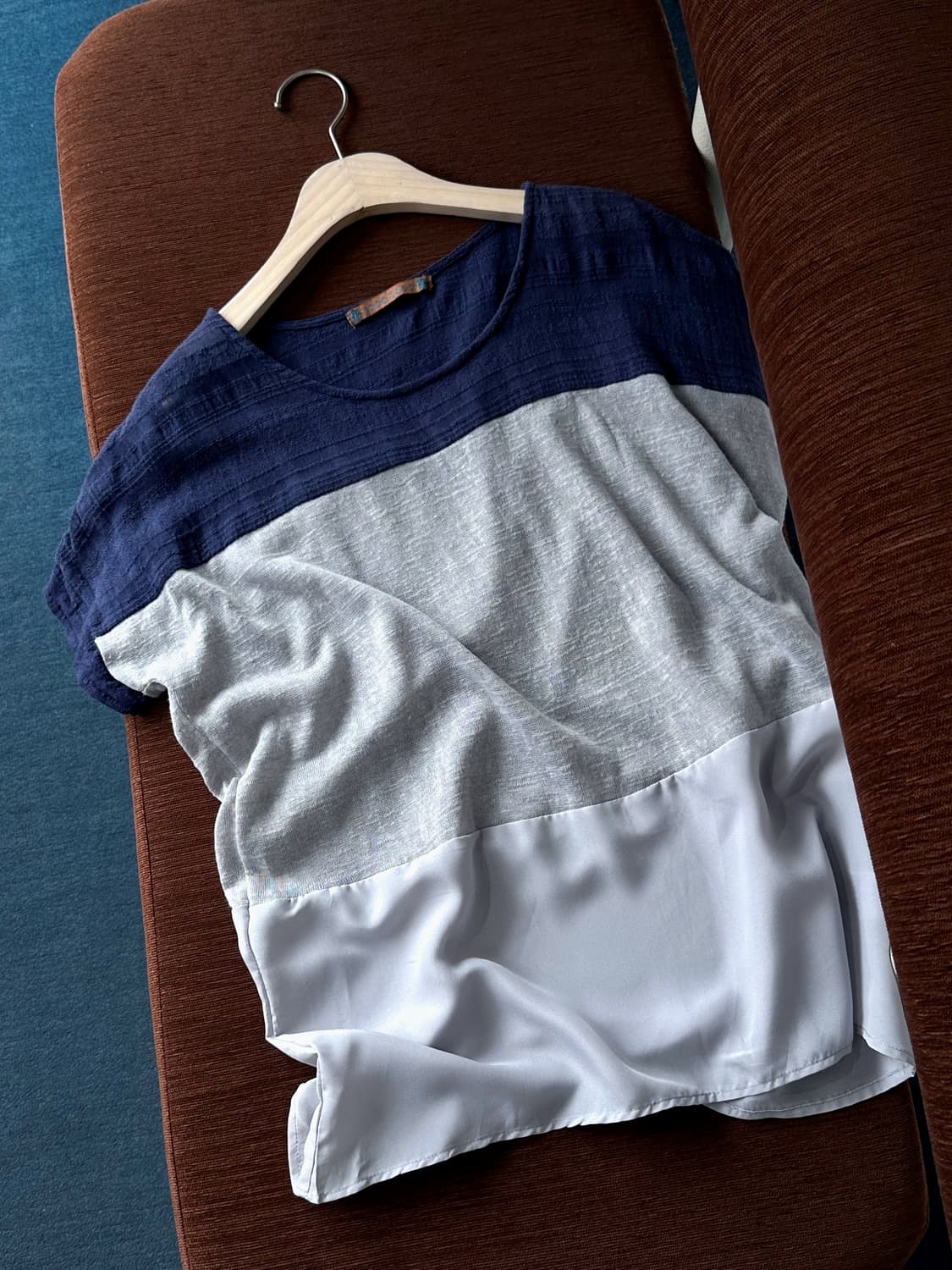 Design two tone panel wide top 상품이미지1