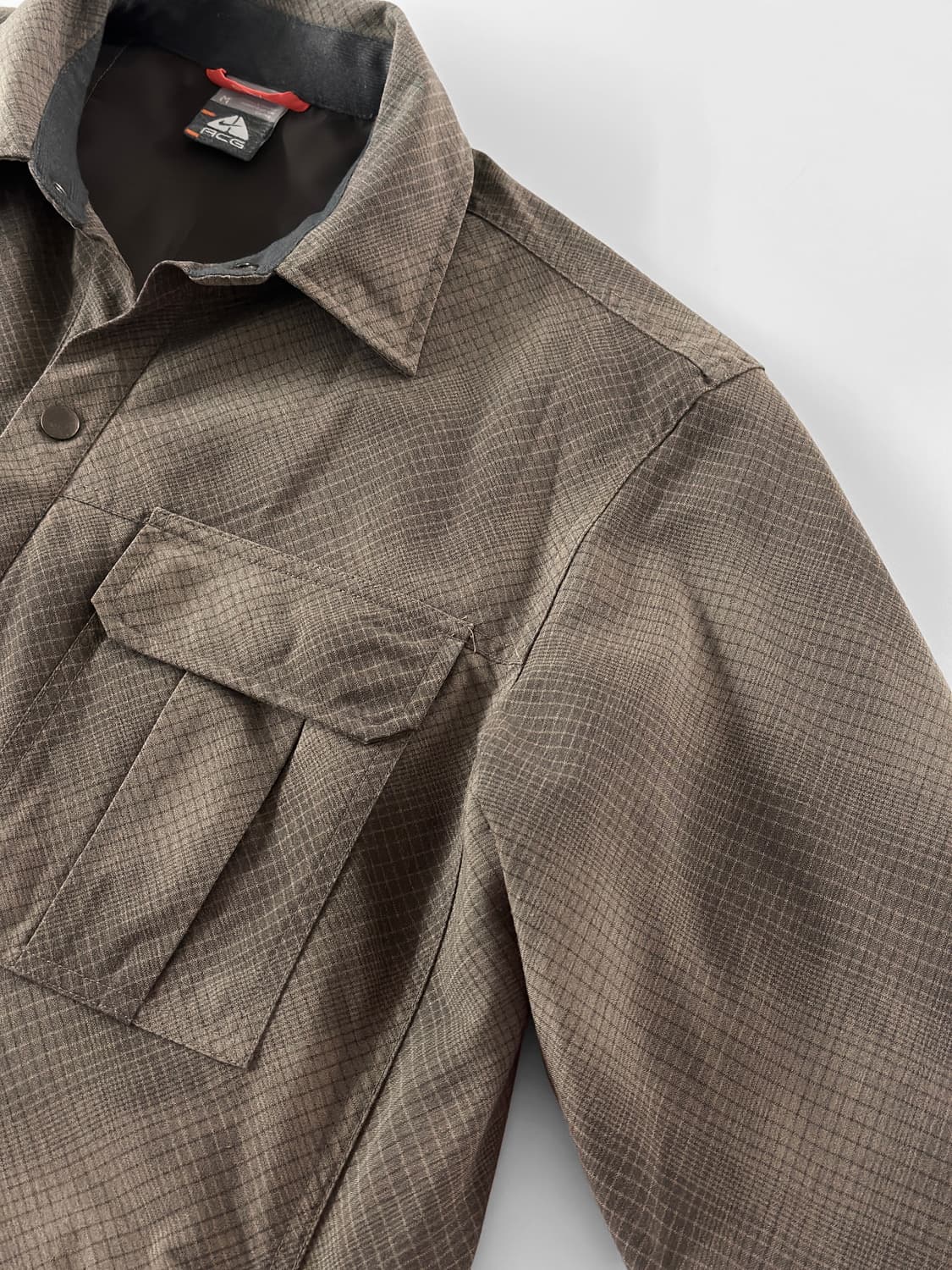 00s 빈티지 나이키 ACG 플래드 체크 퀼티드 스냅 자켓 상품이미지5