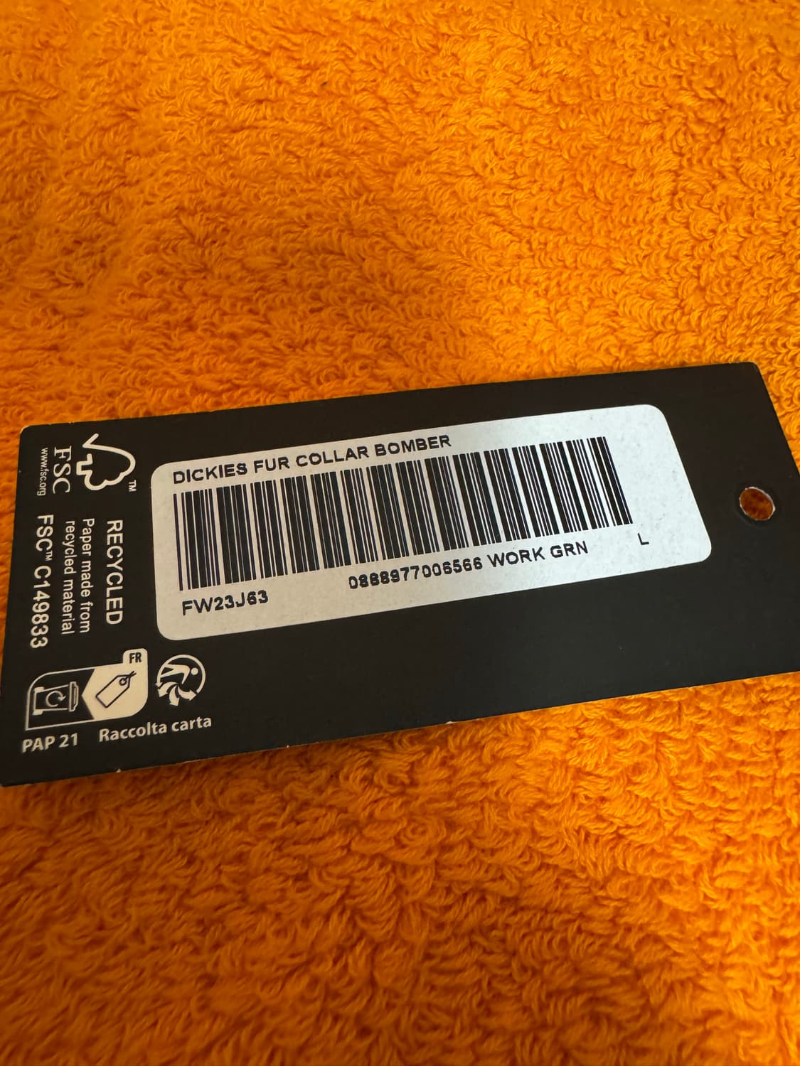 슈프림 x 디키즈 퍼칼라 봄버자켓 판매중! 상품이미지8